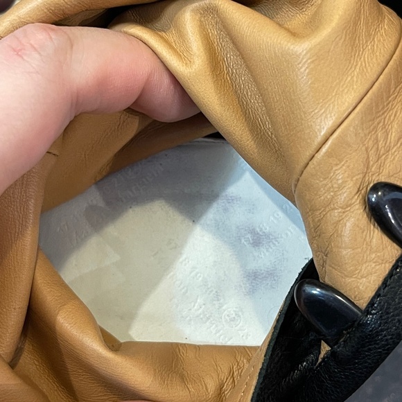 MAISON MARGIELA Black Tabi leather Ankle Heel Boots size 39 - Picture 13 of 15